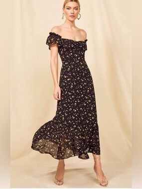Reformation Venezia Butterfly Midi dress